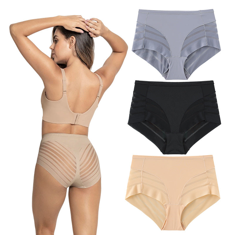 ✨2025 Vente de nouveaux produits - 52% DE RÉDUCTION🎊🔥Culotte rayée respirante sans couture pour femmes