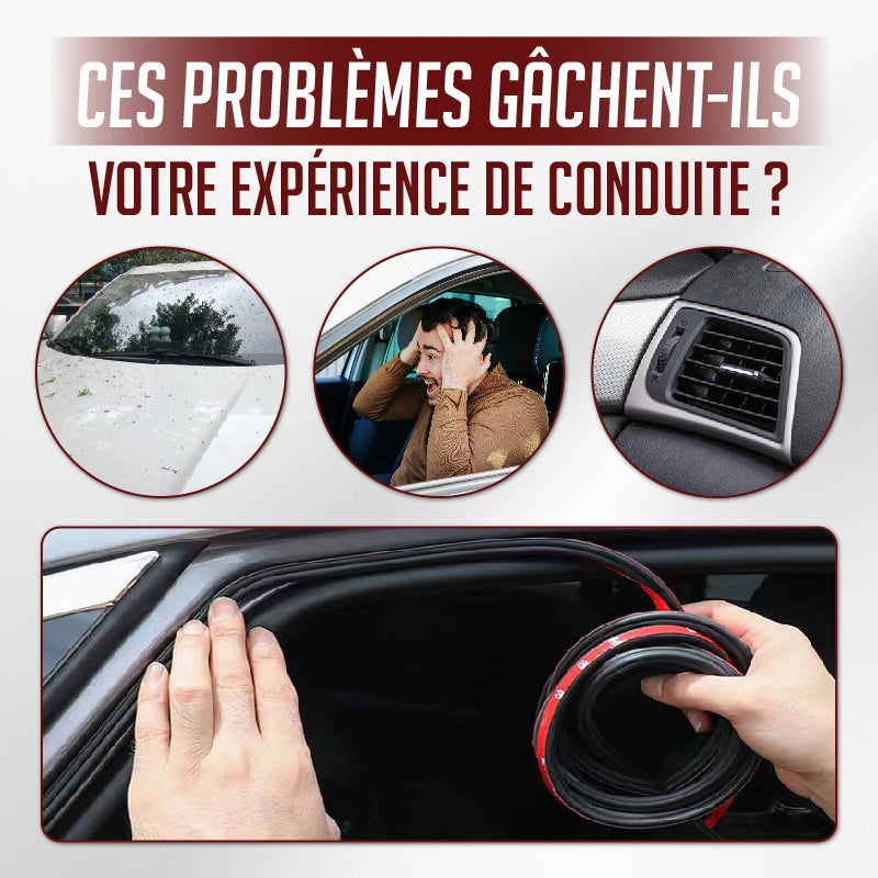 🔥Bande d'Étanchéité en Caoutchouc Anti-Bruit et Anti-Poussière pour Voiture