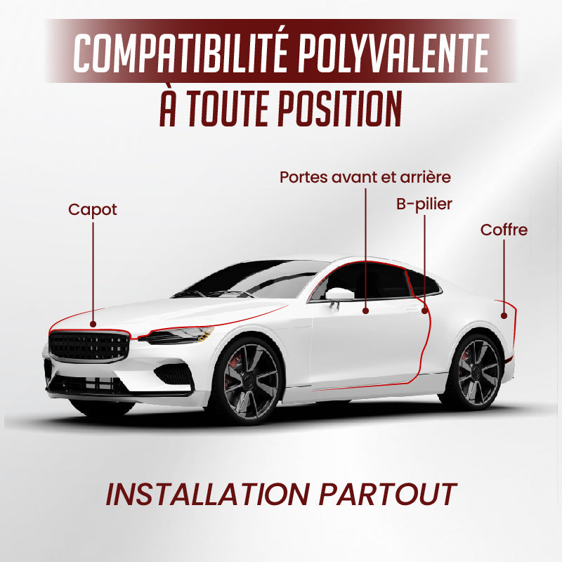 🔥Bande d'Étanchéité en Caoutchouc Anti-Bruit et Anti-Poussière pour Voiture