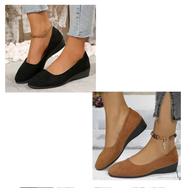 đ„Dernier jour 59% de rĂ©duction--Chaussures ĂlĂ©gantes et LĂ©gĂšres à Talon CompensĂ© Bas AntidĂ©rapant