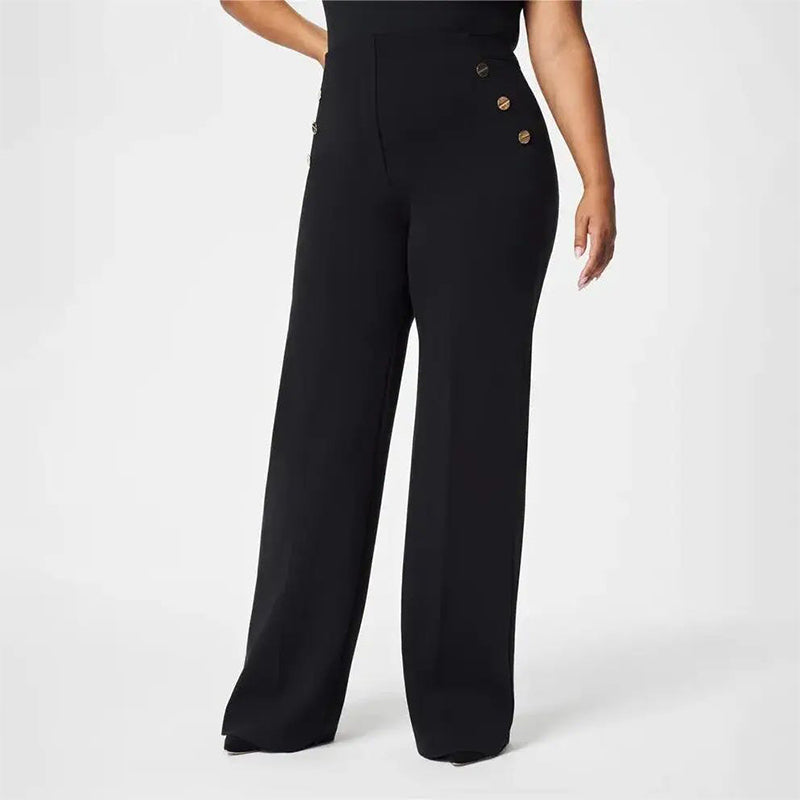 ✨⏳ Nouveautés 2026 — 58 % de réduction pour une durée limitée ⏰ Pantalon large taille haute ultra-extensible pour femmes grandes tailles 👖