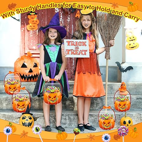 🔥🍬🎃 Transparente, versiegelte Kürbisbeutel für Halloween-Geschenke🎁