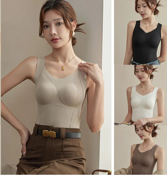 đVente spĂ©ciale du Nouvel AnđDĂ©bardeurs thermiques pour femmes avec soutien-gorge intĂ©grĂ©