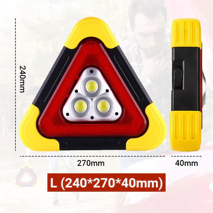🚗Grande promotion - 60% de réduction🆘3-EN-1 Lampe de Signalisation d'Urgence Solaire Triangulaire pour le Bord de Route✨