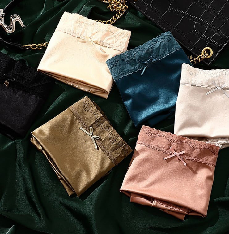 Culotte Gainante Sans Couture en Soie Glacée Satinée de Luxe