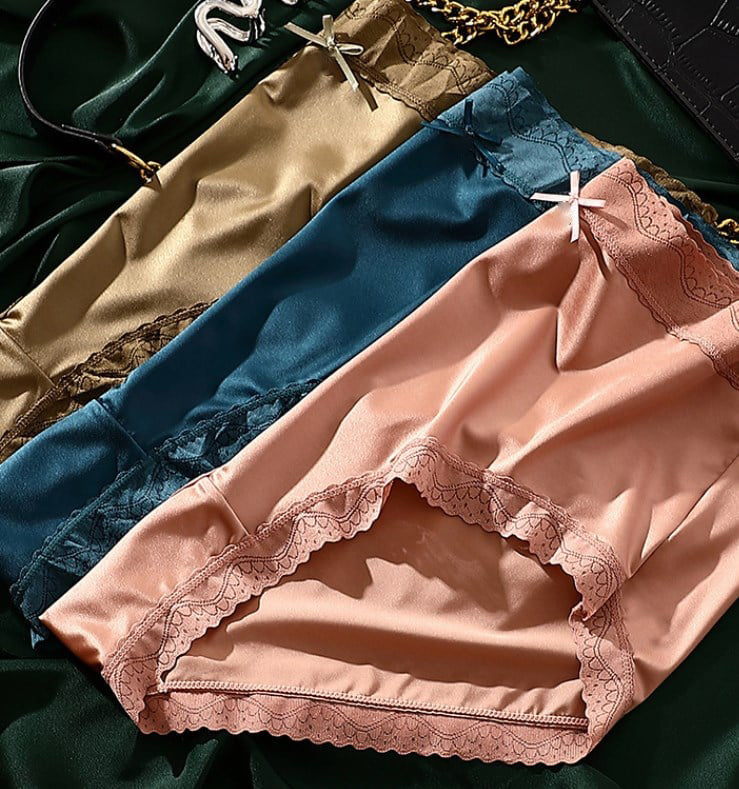 Culotte Gainante Sans Couture en Soie Glacée Satinée de Luxe