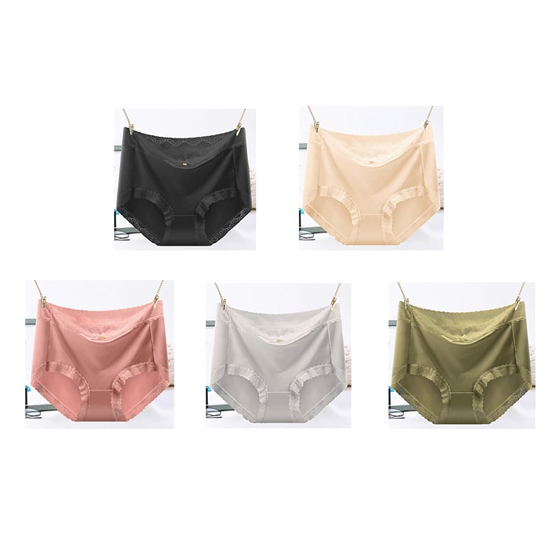 Culotte Gainante Sans Couture en Soie Glacée Satinée de Luxe