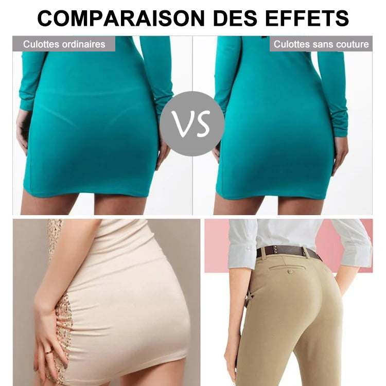 Culotte Gainante Sans Couture en Soie Glacée Satinée de Luxe