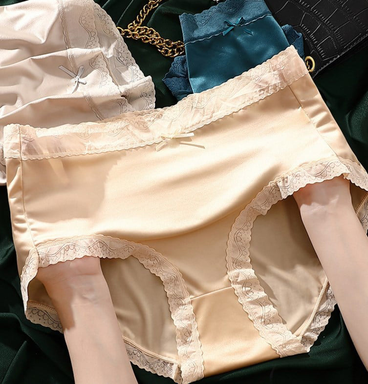 Culotte Gainante Sans Couture en Soie Glacée Satinée de Luxe