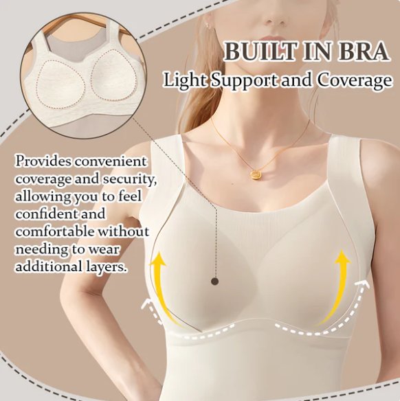 đVente spĂ©ciale du Nouvel AnđDĂ©bardeurs thermiques pour femmes avec soutien-gorge intĂ©grĂ©