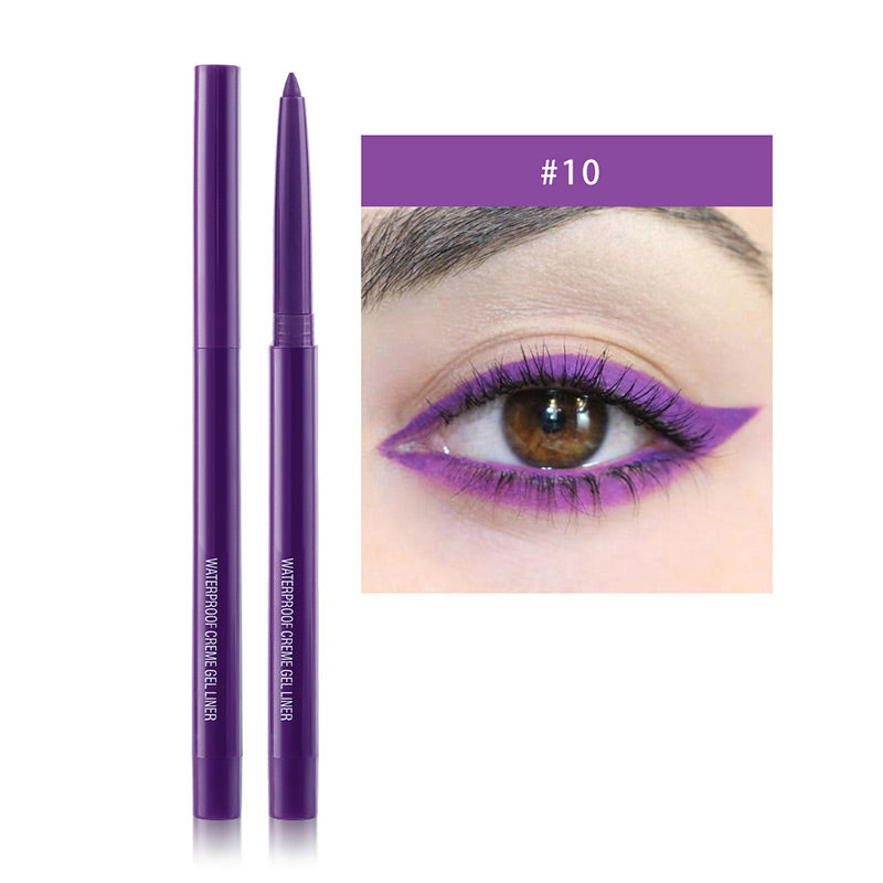 Ensemble de 20 Crayons d'Eyeliner Imperméables et Multicolores de Longue Tenue