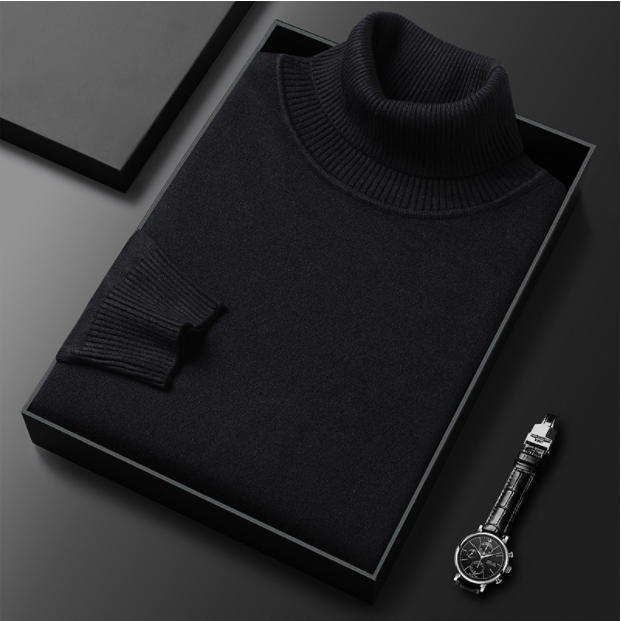 ✨Nouvel Arrivage✨ Pull en cachemire Premium de couleur unie pour hommes - Achetez-en deux et bénéficiez de la livraison gratuite