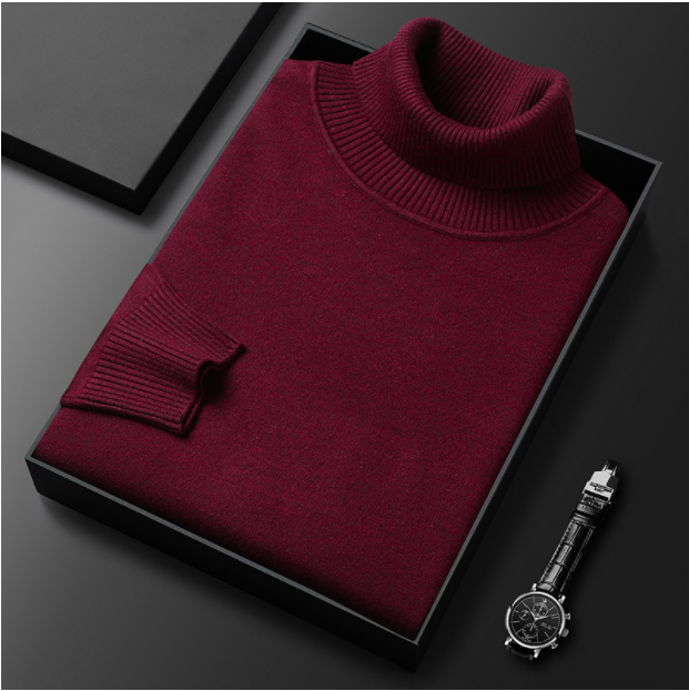 ✨Nouvel Arrivage✨ Pull en cachemire Premium de couleur unie pour hommes - Achetez-en deux et bénéficiez de la livraison gratuite
