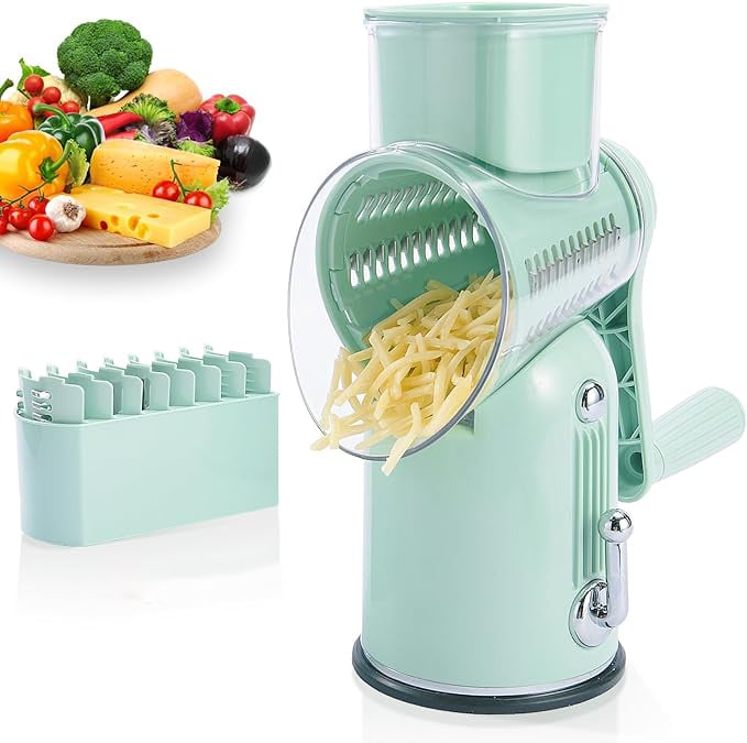 Râpe à Légumes à Manivelle Rotative Multifonction 5-en-1 pour la Maison🔥LIVRAISON GRATUITE🔥