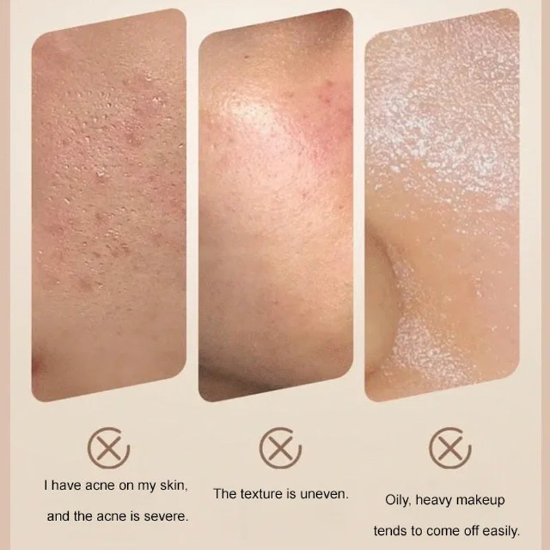✨️Vente flash✨️Bâton de Fond de Teint Mat Velouté avec Brosse Fine