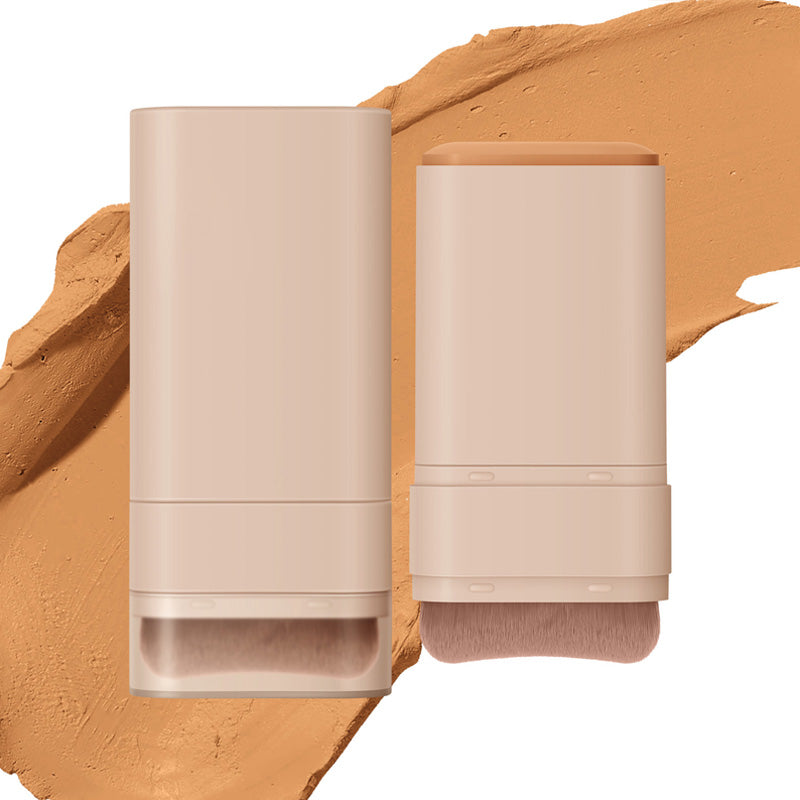 ✨️Vente flash✨️Bâton de Fond de Teint Mat Velouté avec Brosse Fine
