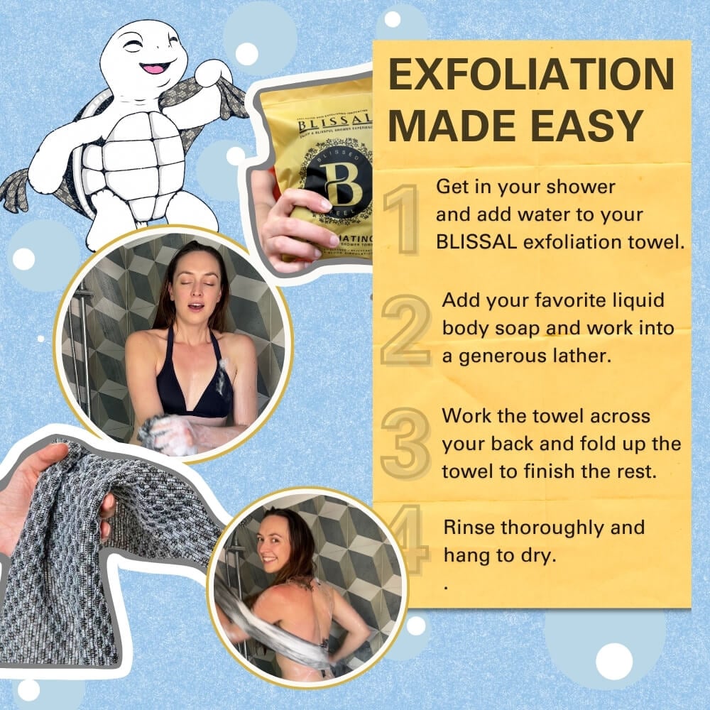 🔥Achetez-en 1 obtenez-en 1 gratuitement 🧼Serviette de douche exfoliante antibactérienne🚿
