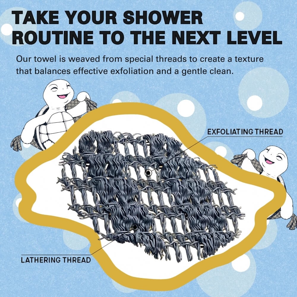 🔥Achetez-en 1 obtenez-en 1 gratuitement 🧼Serviette de douche exfoliante antibactérienne🚿