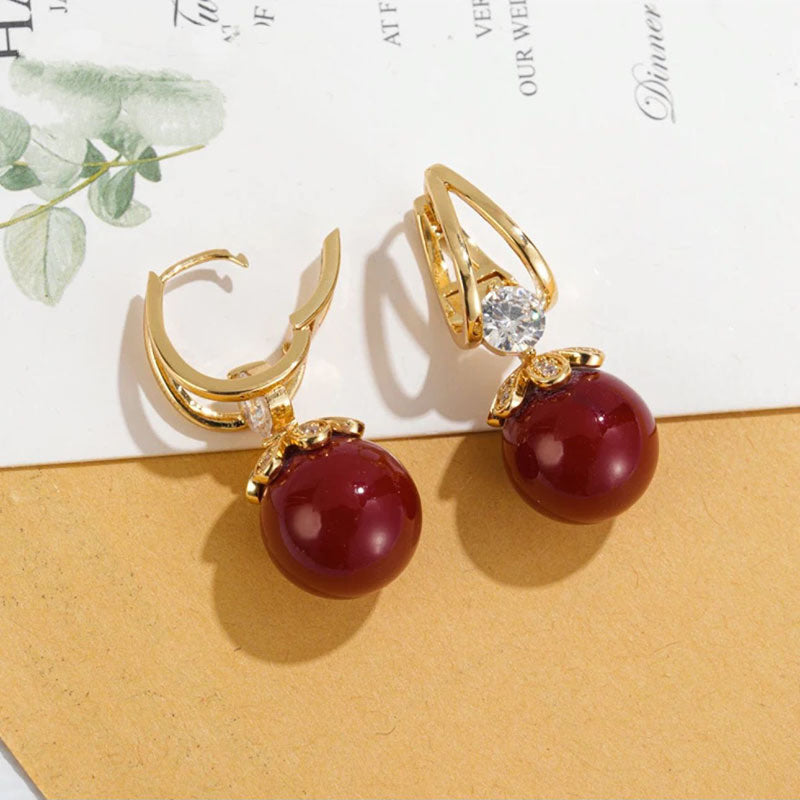 💎60% Réduction✨Boucles d'oreilles pendantes en perles étincelantes pour femmes