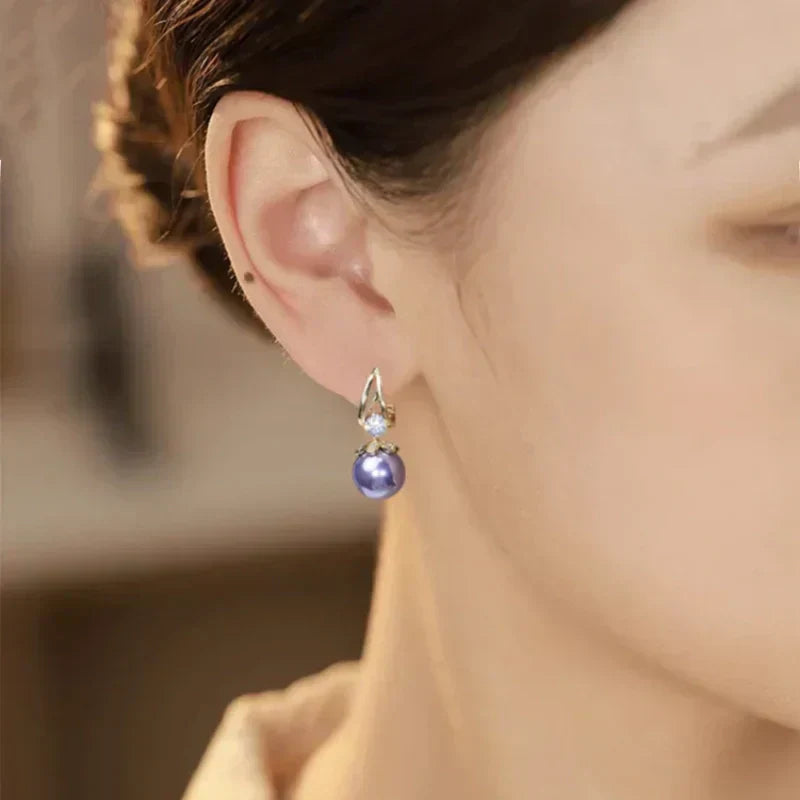 💎60% Réduction✨Boucles d'oreilles pendantes en perles étincelantes pour femmes
