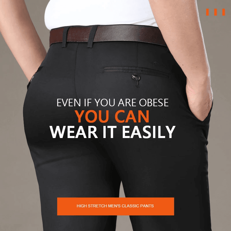 (ACHETEZ-EN 2 POUR LA LIVRAISON GRATUITE) Pantalon classique pour hommes à bonne élasticité