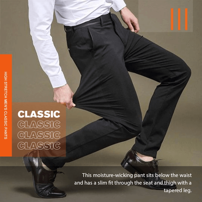 (ACHETEZ-EN 2 POUR LA LIVRAISON GRATUITE) Pantalon classique pour hommes à bonne élasticité