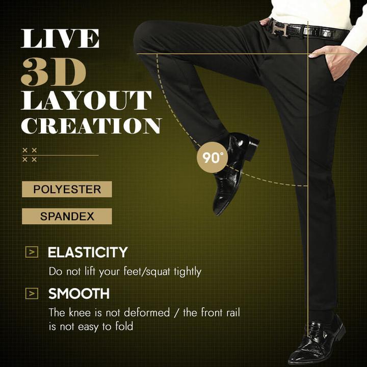 (ACHETEZ-EN 2 POUR LA LIVRAISON GRATUITE) Pantalon classique pour hommes à bonne élasticité
