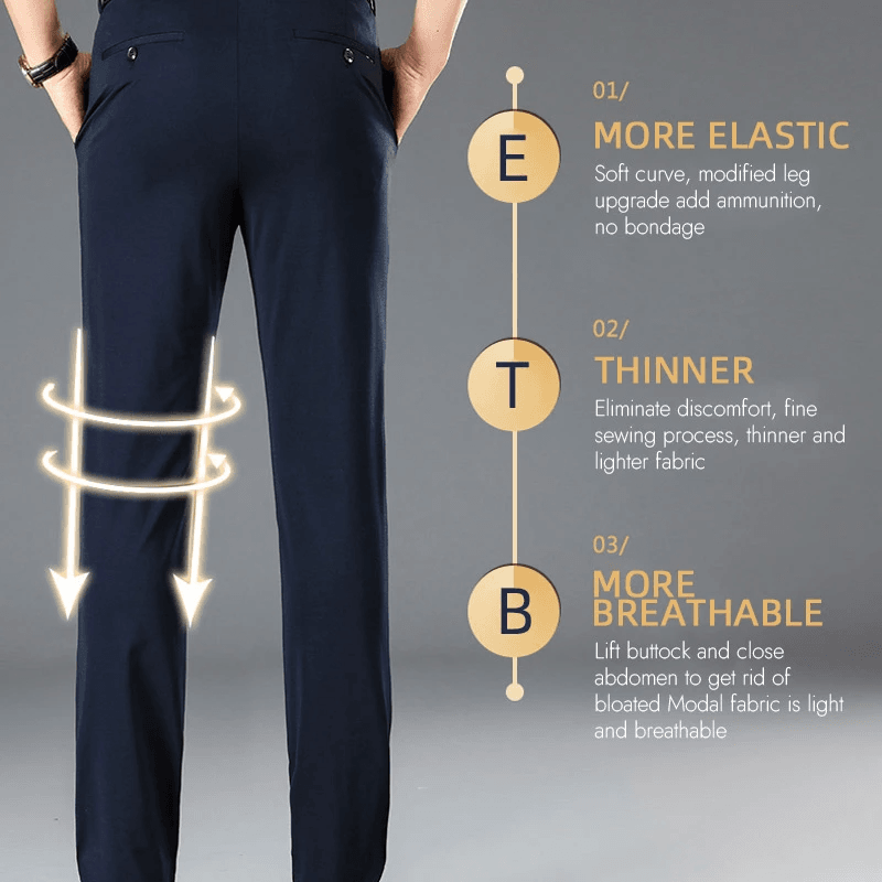 (ACHETEZ-EN 2 POUR LA LIVRAISON GRATUITE) Pantalon classique pour hommes à bonne élasticité