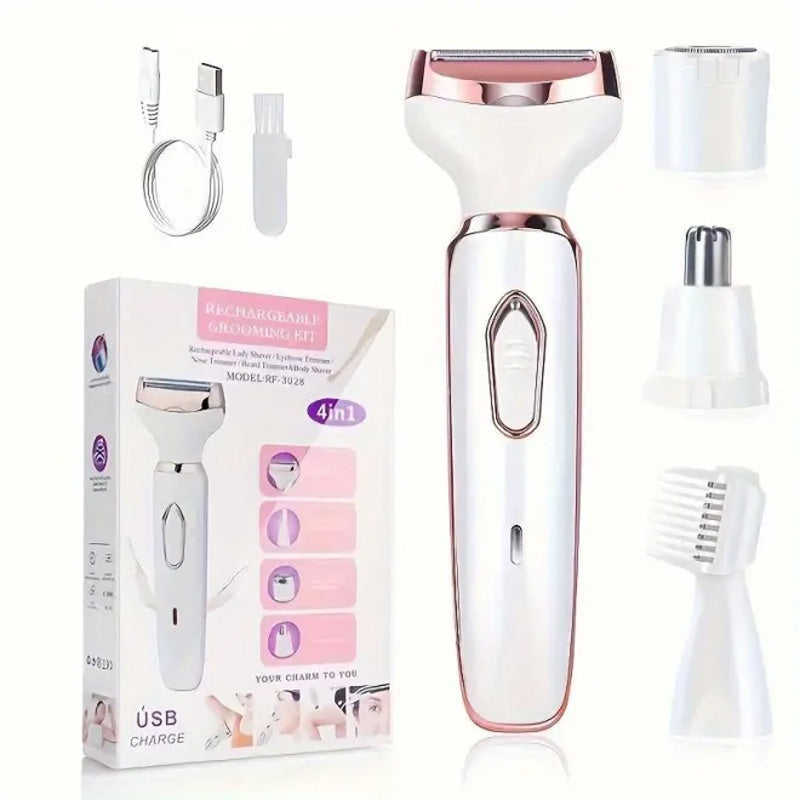 Rasoir électrique sans fil 4 en 1 pour femmes