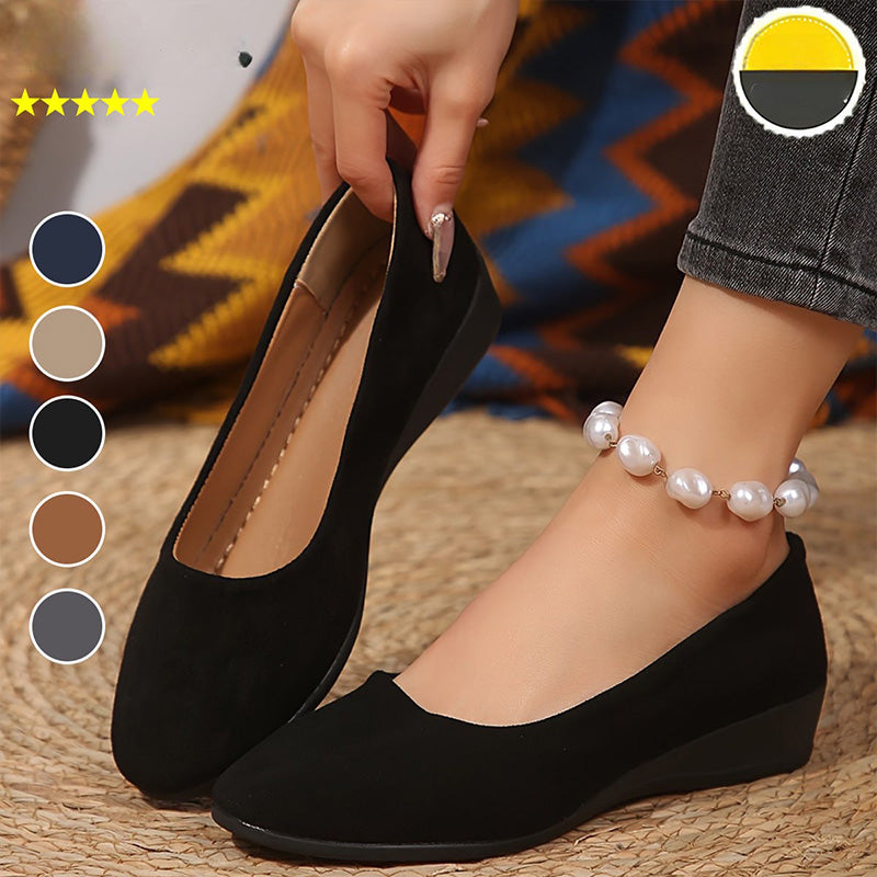 đ„Dernier jour 59% de rĂ©duction--Chaussures ĂlĂ©gantes et LĂ©gĂšres à Talon CompensĂ© Bas AntidĂ©rapant