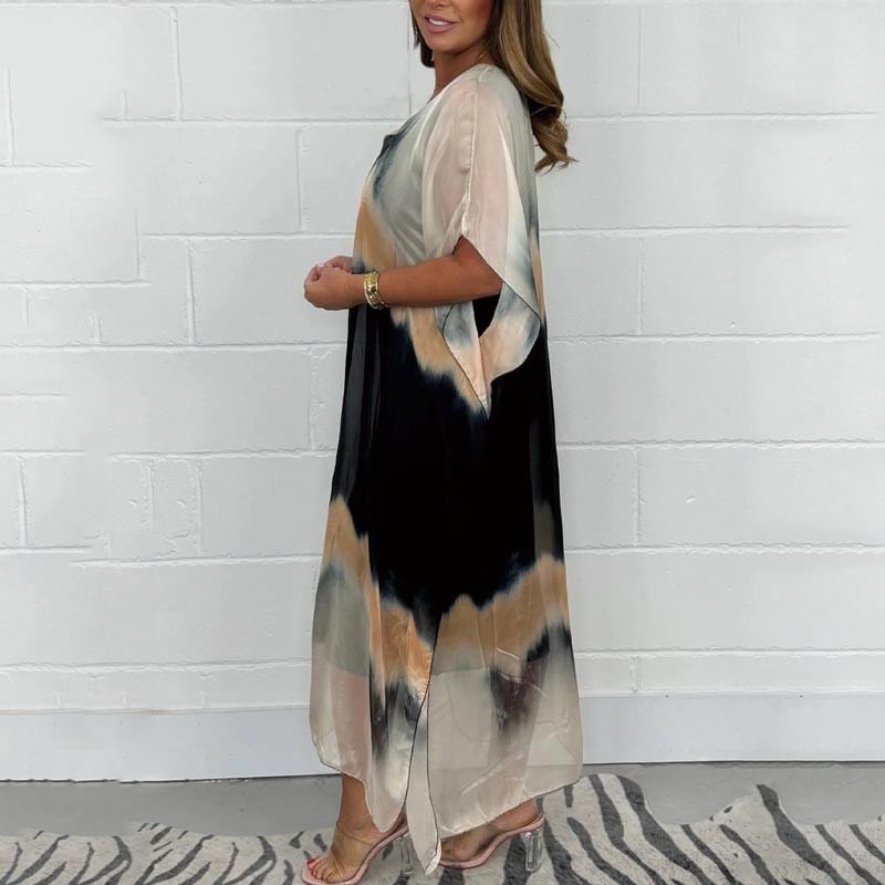 Summer Limited Time 49% Off🔥✨Women Comfortable Casual Chiffon Dip Dye Dress