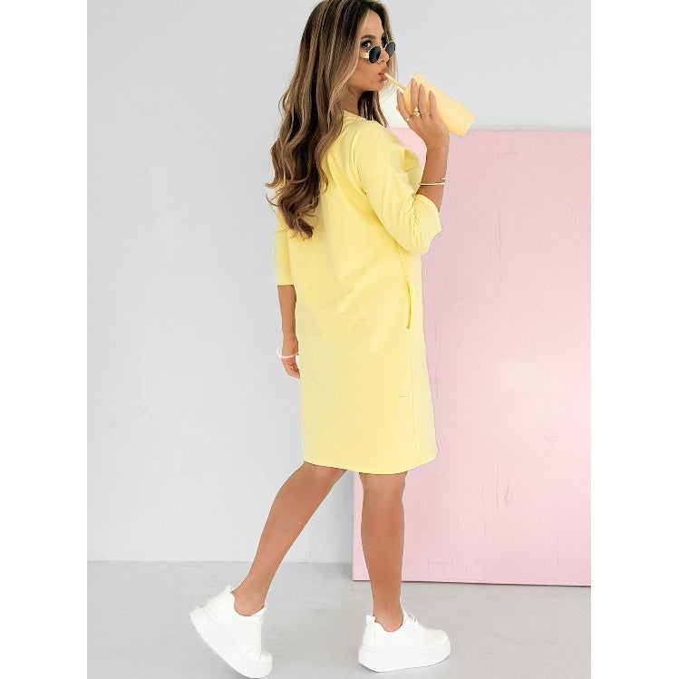 🌸Spécialités Printemps🌸 Robe col rond manches 3/4 avec poches