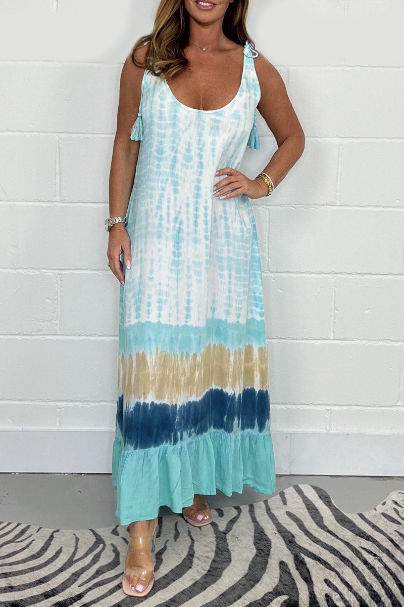 🔥ACHETEZ 2 ET OBTENEZ 10 % DE RÉDUCTION💝Robe longue Tye Dye