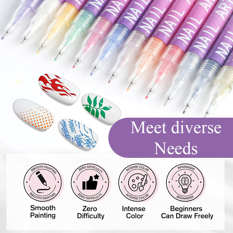 🎁 Vente Flash -50% ⏳ Coffret de 12 stylos à ongles