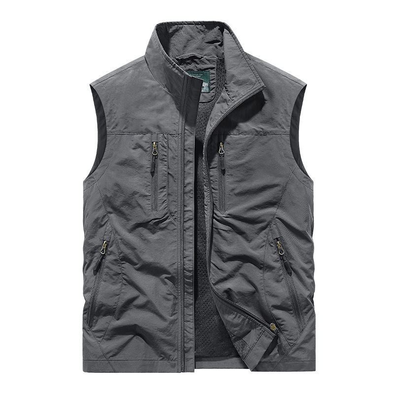 🧥 60% OFF MAINTENANT ! 👕 Veste Sans Manches Oversize pour Homme - Design Urbain avec Poches Multiples et Tissu Respirant 🏙️✨
