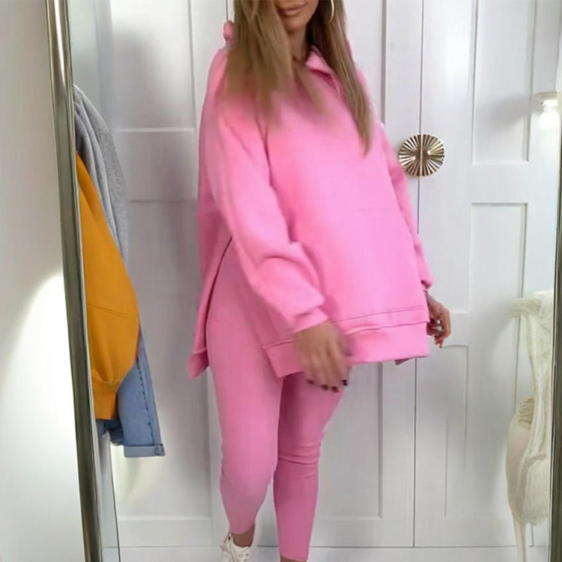Ensemble élégant composé d'un sweat à capuche et d'un pantalon pour femmes🔥Achetez 2 livraisons gratuites