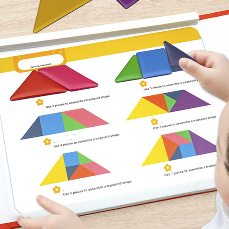 🌟Améliorer les capacités de réflexion des enfants - Ensemble de puzzles magnétiques Tangram pour enfants - 🎁Le meilleur cadeau