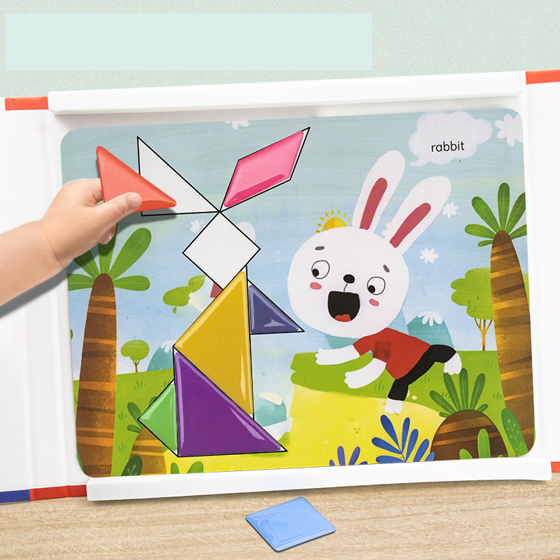🌟Améliorer les capacités de réflexion des enfants - Ensemble de puzzles magnétiques Tangram pour enfants - 🎁Le meilleur cadeau