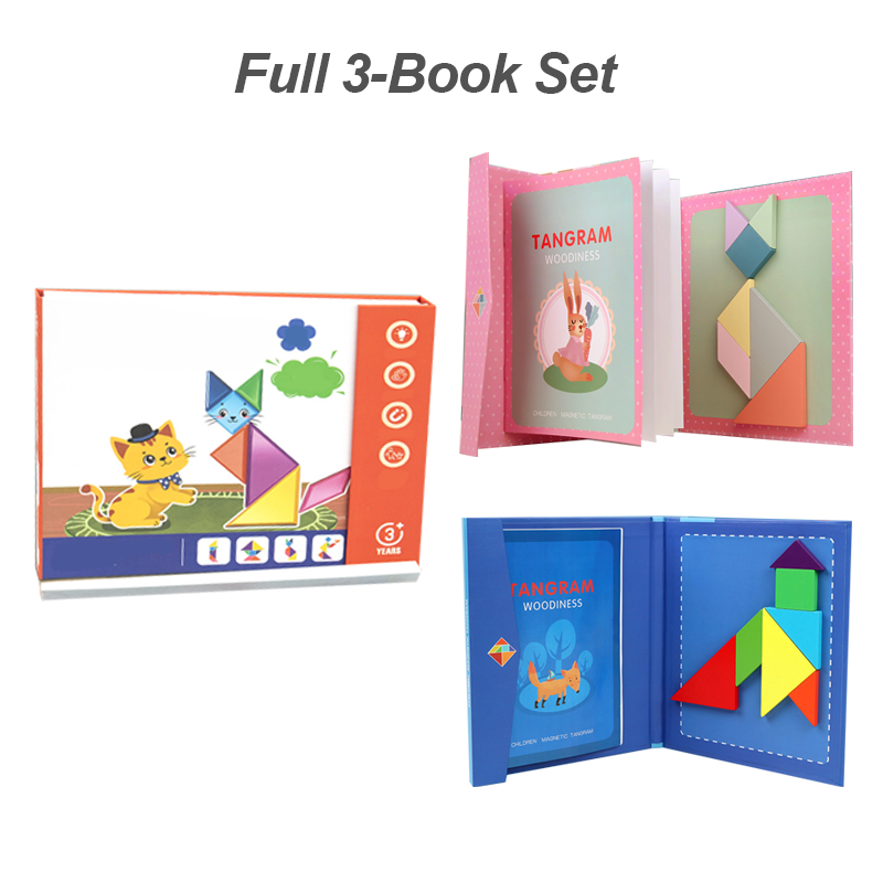 🌟Améliorer les capacités de réflexion des enfants - Ensemble de puzzles magnétiques Tangram pour enfants - 🎁Le meilleur cadeau