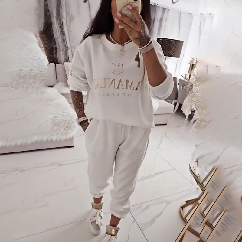 Ensemble décontracté pour femme — blouse imprimée et pantalon ample🔥Achetez 2 livraisons gratuites