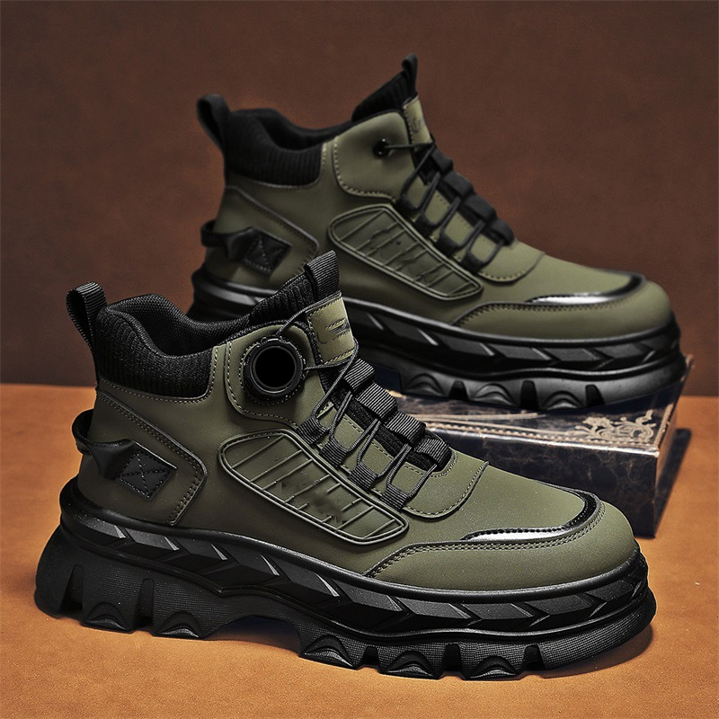 Bottines homme rétro décontractées à semelle épaisse🔥Achetez 2 livraisons gratuites