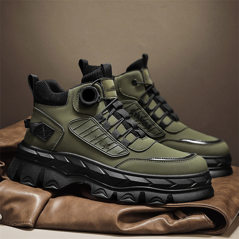 Bottines homme rétro décontractées à semelle épaisse🔥Achetez 2 livraisons gratuites