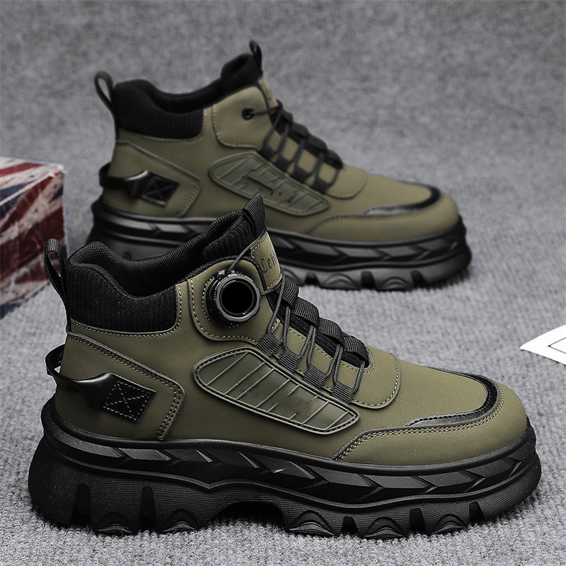 Bottines homme rétro décontractées à semelle épaisse🔥Achetez 2 livraisons gratuites