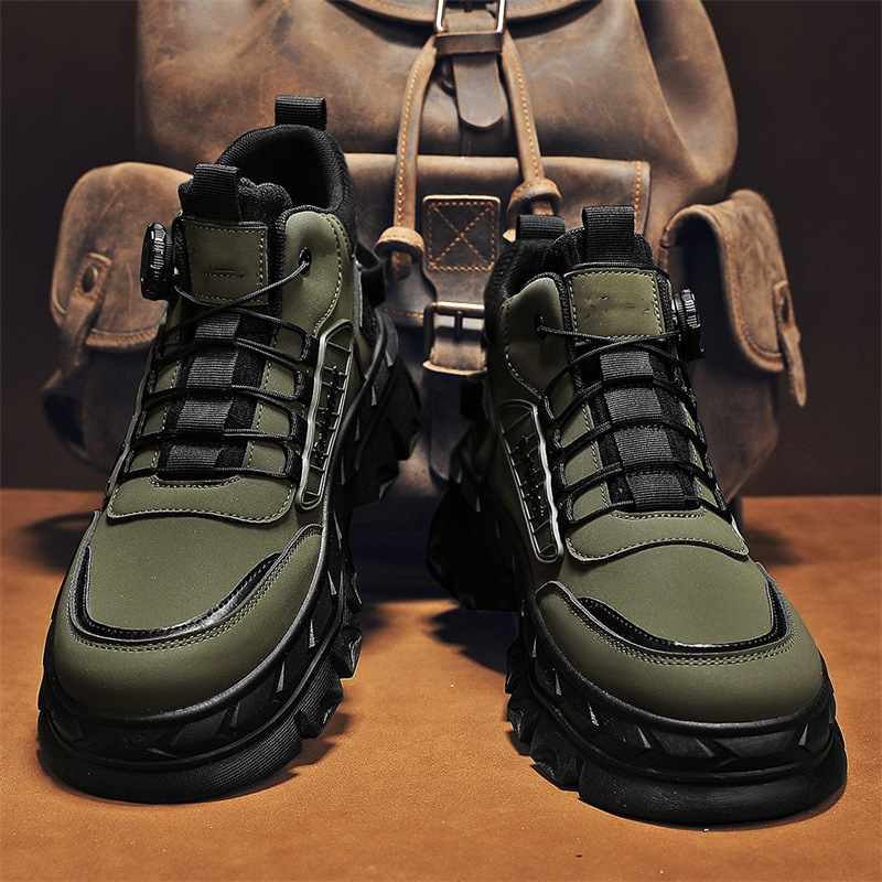 Bottines homme rétro décontractées à semelle épaisse🔥Achetez 2 livraisons gratuites