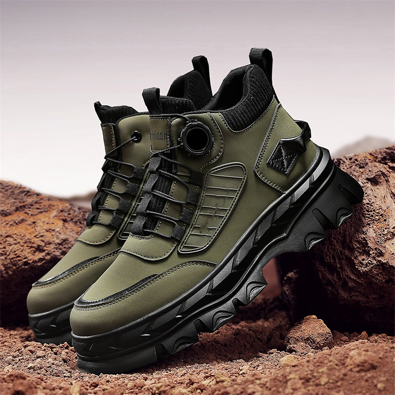 Bottines homme rétro décontractées à semelle épaisse🔥Achetez 2 livraisons gratuites