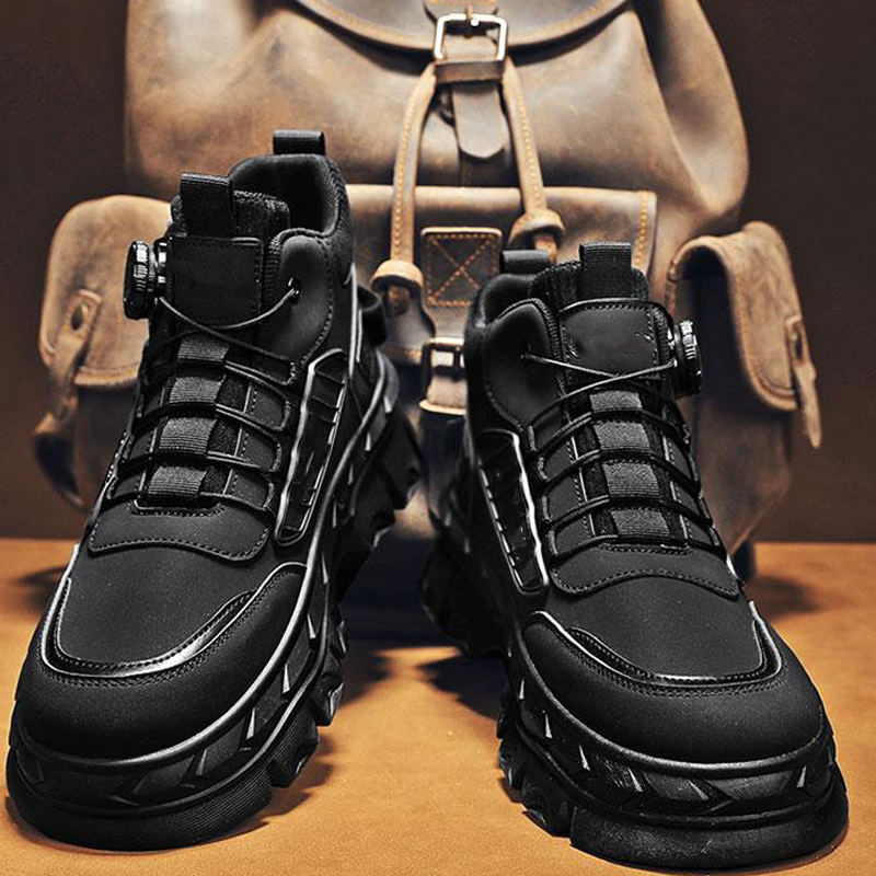 Bottines homme rétro décontractées à semelle épaisse🔥Achetez 2 livraisons gratuites
