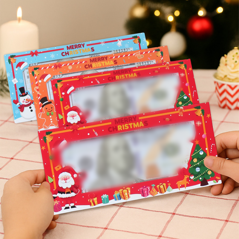 Porte-cartes-cadeaux de Noël motif dessin animé