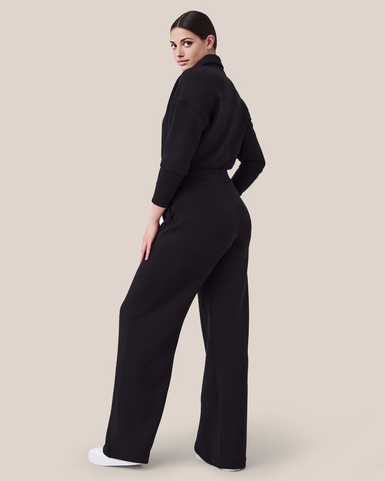 Combinaison à manches longues et jambes larges🔥Achetez 2 livraisons gratuites