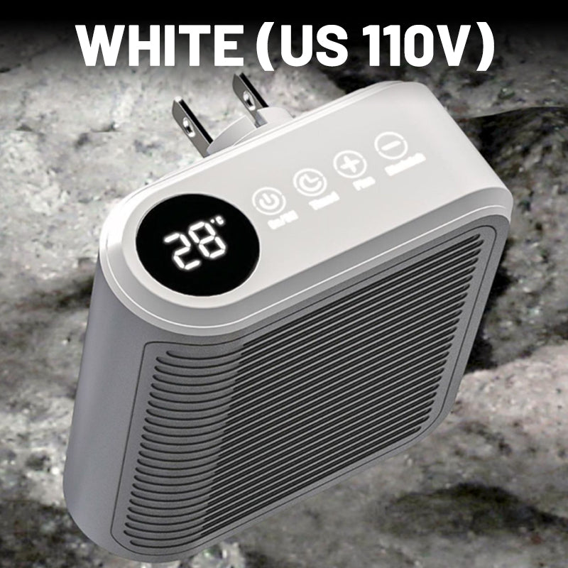 🔥Offre à durée limitée-Chauffage d'appoint 800W à prise murale avec thermostat réglable et minuteri