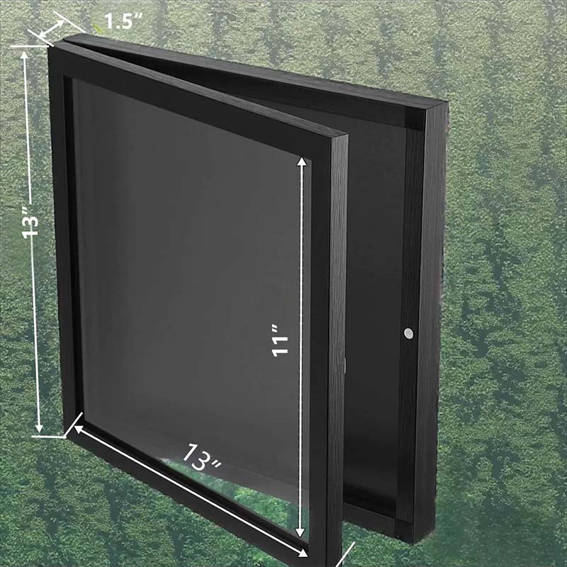 📢📢50% de réduction ! Cadre d’exposition en bois pour maillot – Porte magnétique & acrylique transparent 🏀🖤